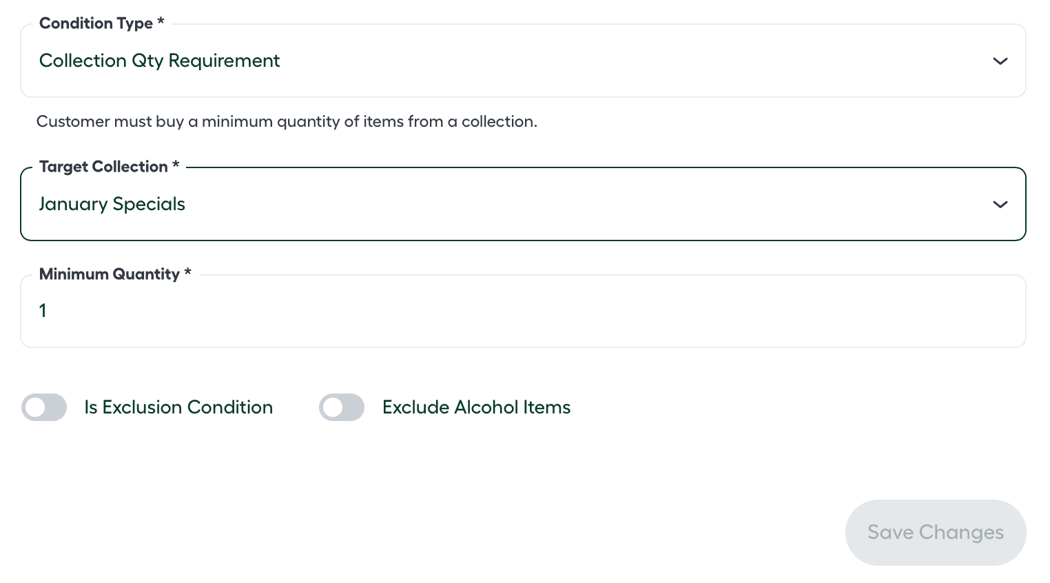Offer Conditions